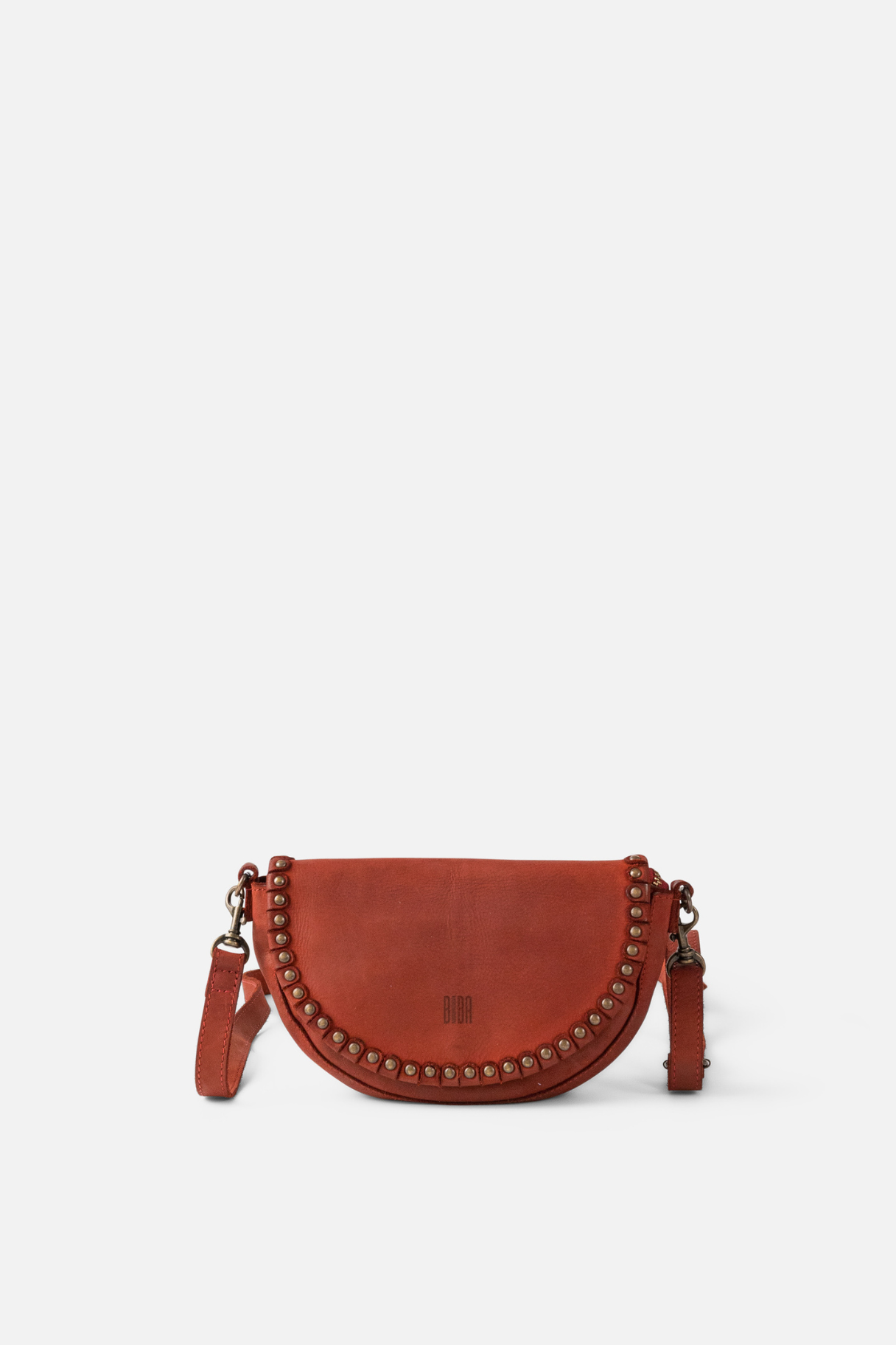 sac bandoulière Yampa YAM1L cuir bordeaux – rabat à clous