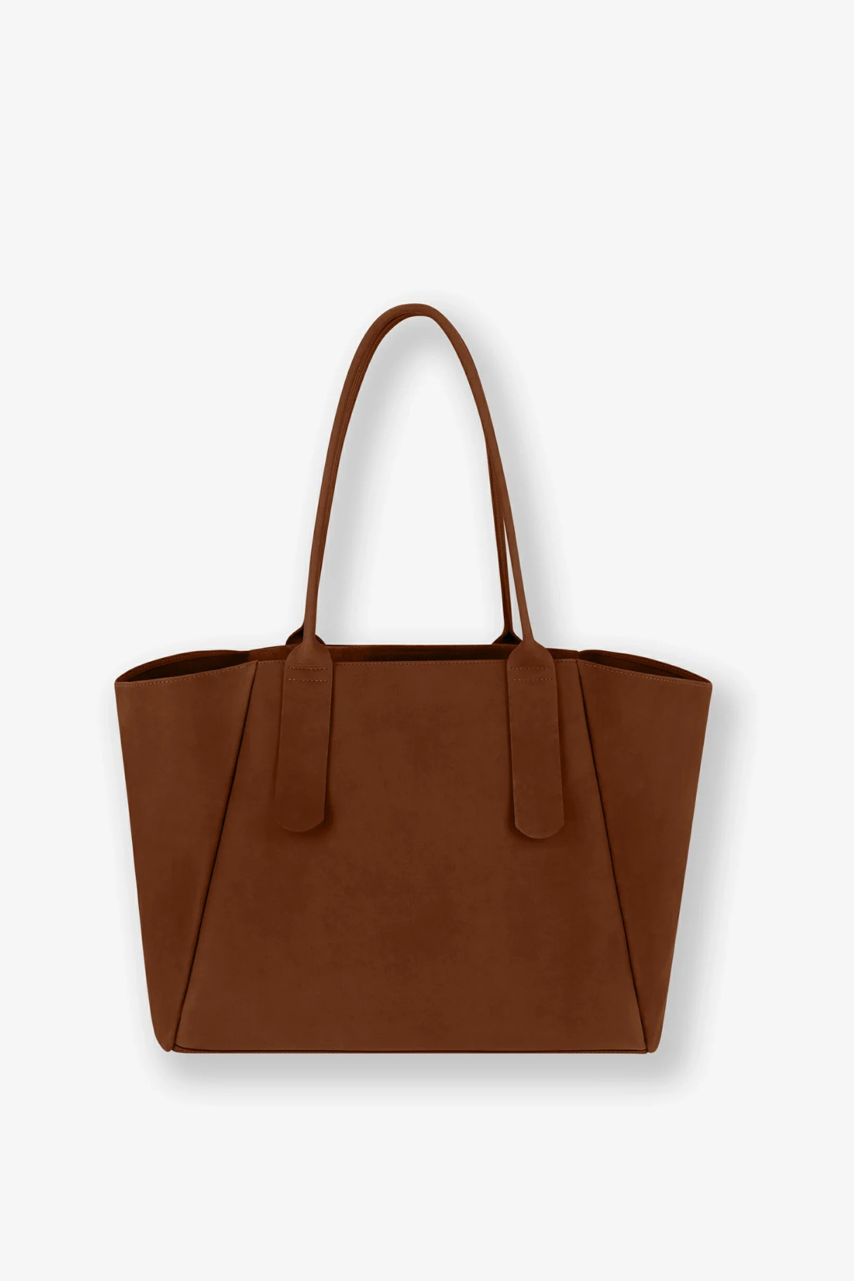 Cabas femme Déméter en cuir pleine fleur marron, fabriqué à Graulhet