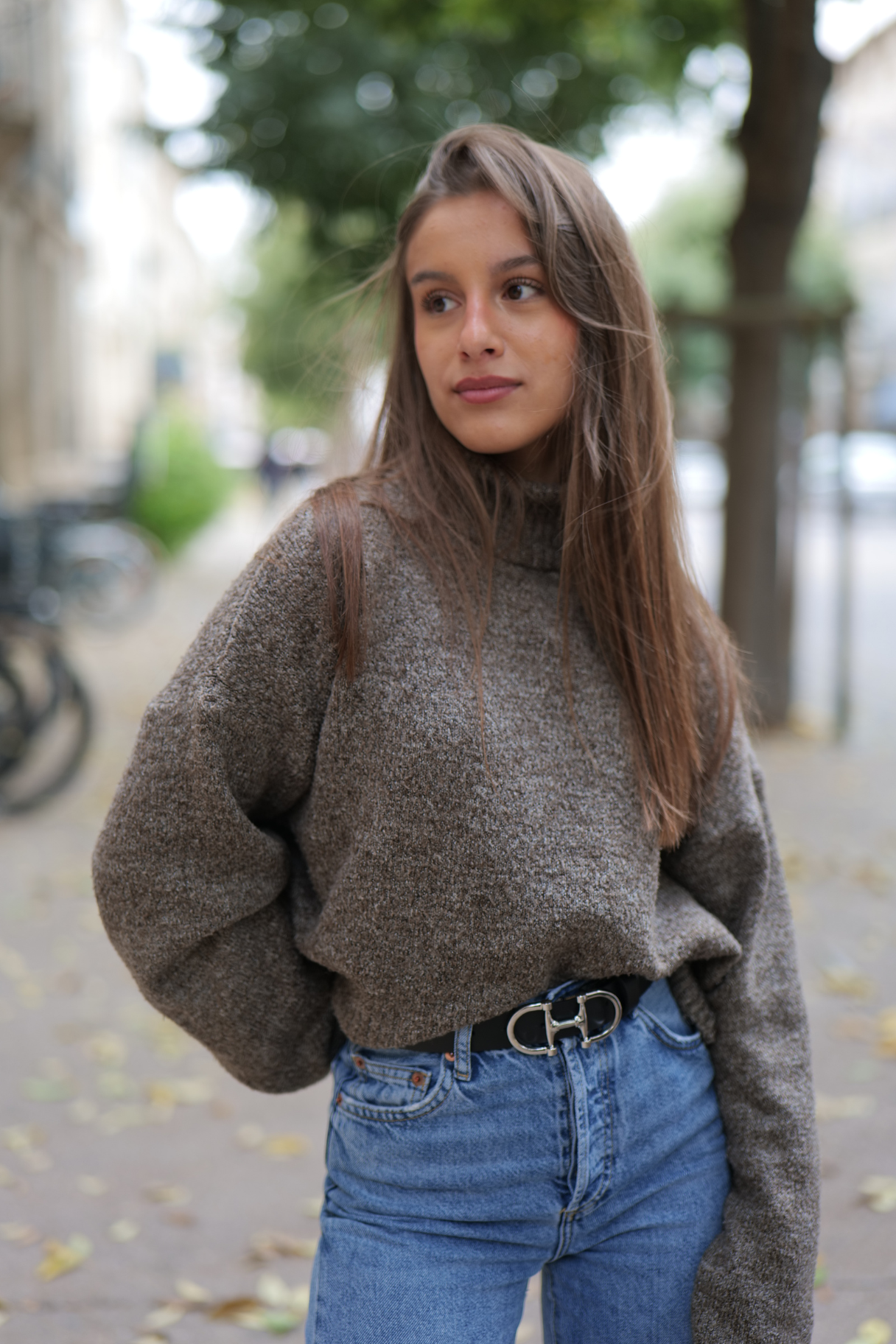 Ceinture cuir Cavalière Nappa Maroquinerie portée avec jean