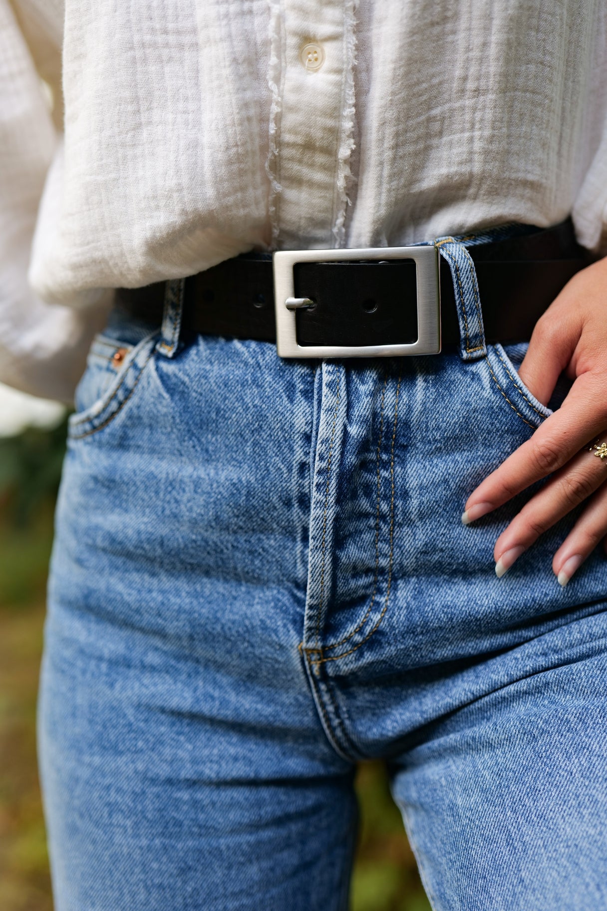 Ceinture noire boucle hotsell