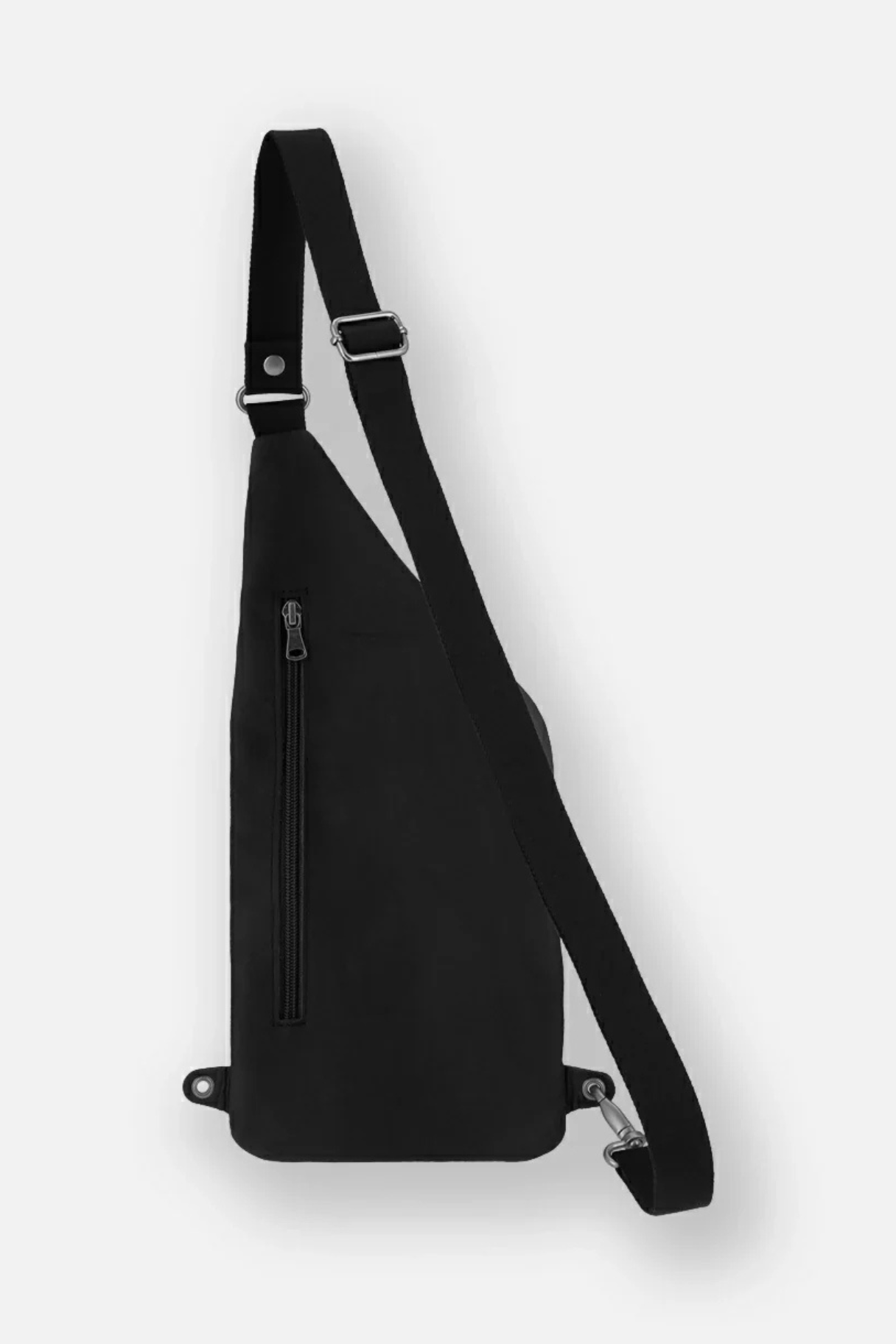 Dos du holster Dionysos cuir noir avec poche arrière zippée