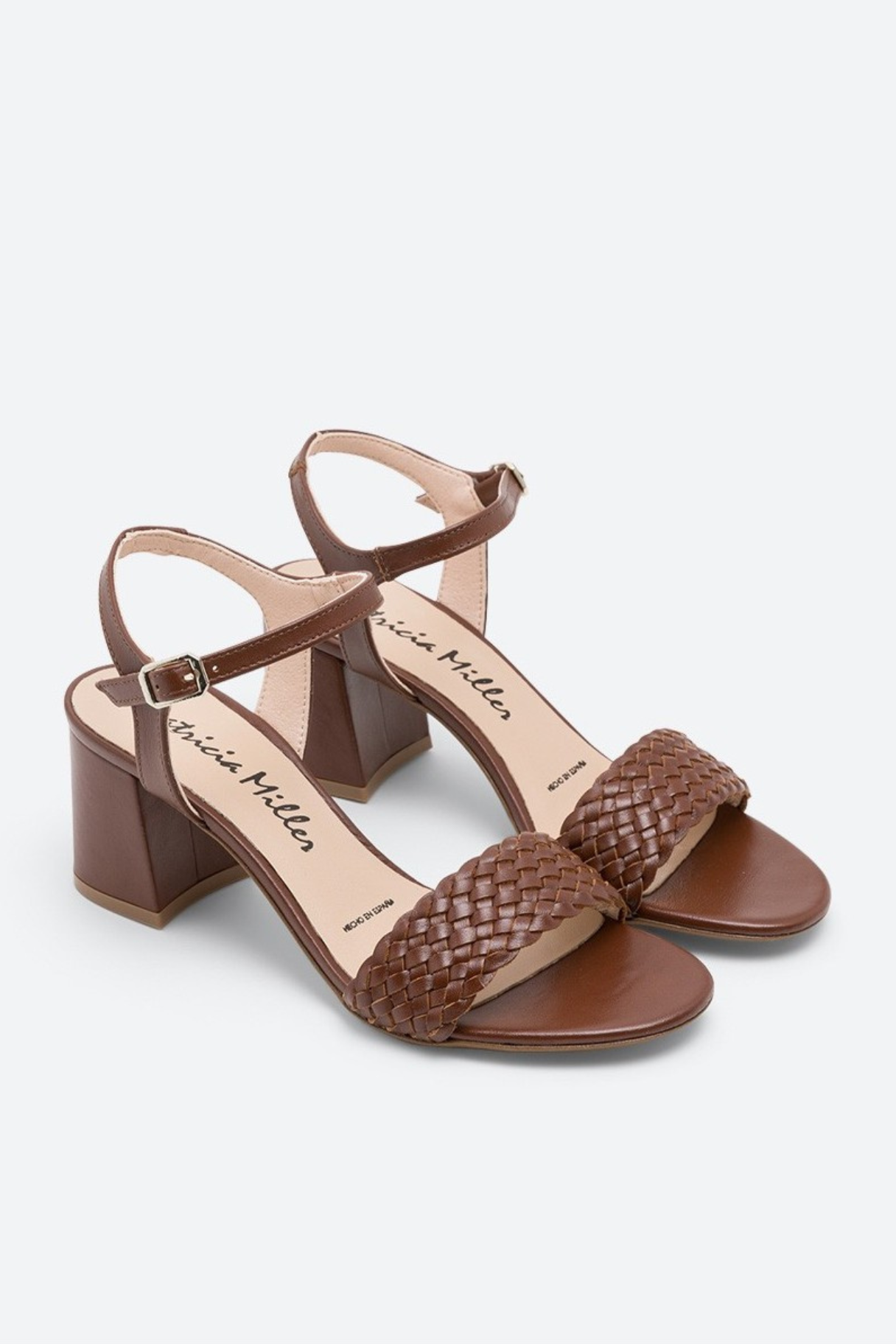 Sandales Patricia Miller 6259 en cuir marron – vue trois-quarts