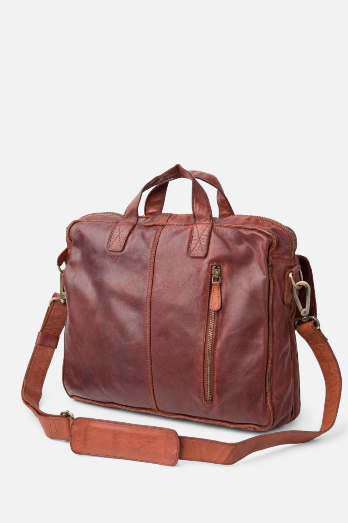 Porte-documents homme BIBA Alex ALE2L, vue arrière avec poche zippée