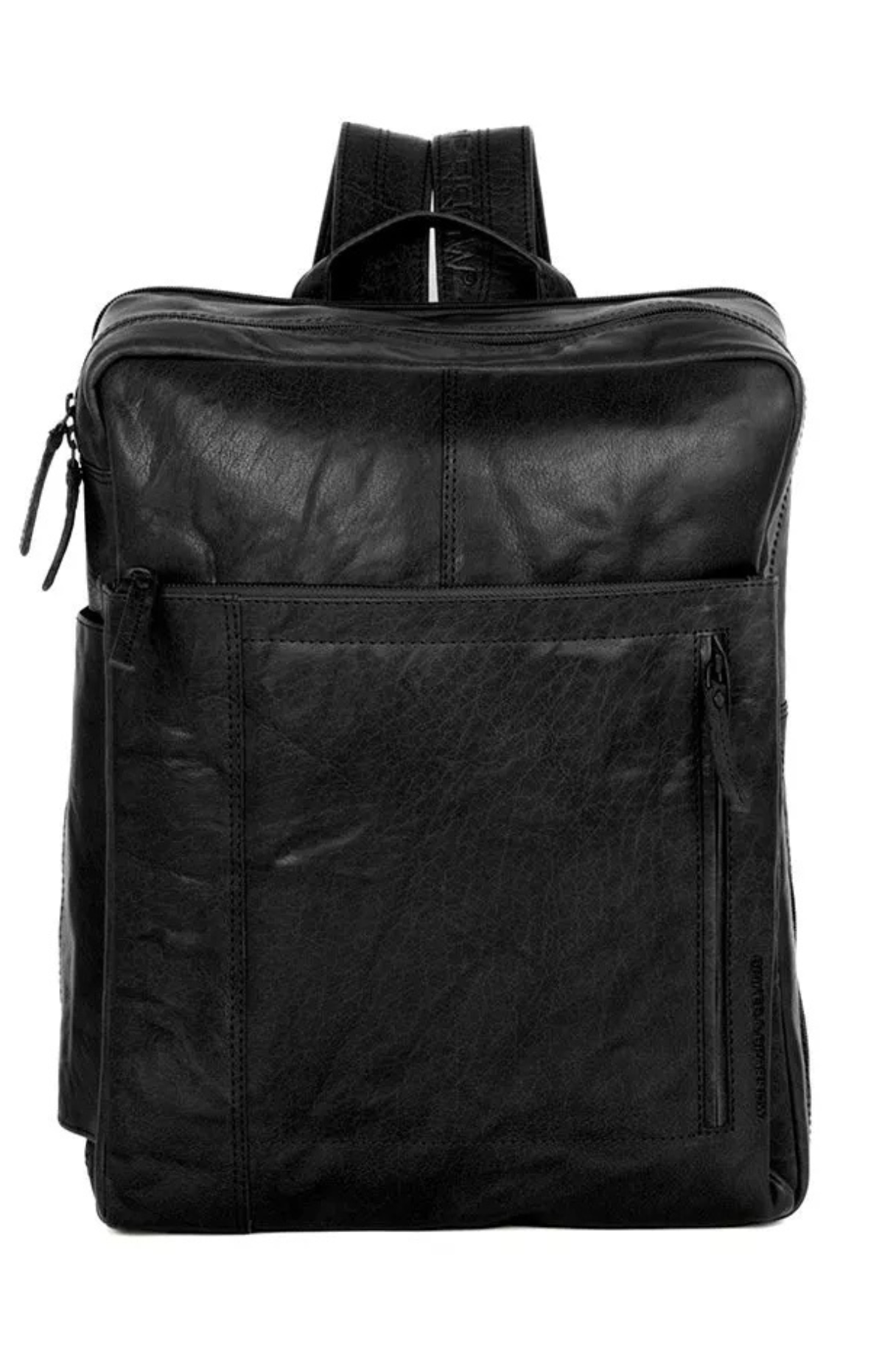 Sac à dos cuir homme noir Jonathan Spikes & Sparrow, compartiment ordinateur 15,6″