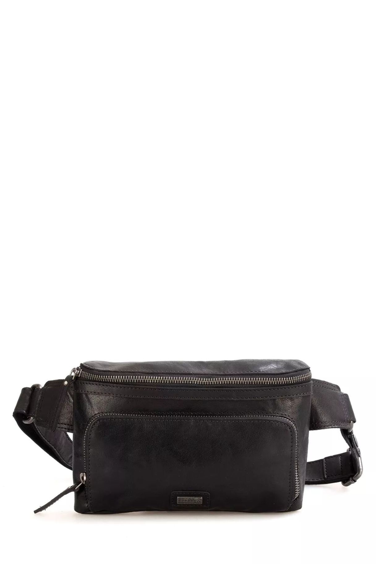 Sac banane cuir noir Oregon Spikes & Sparrow