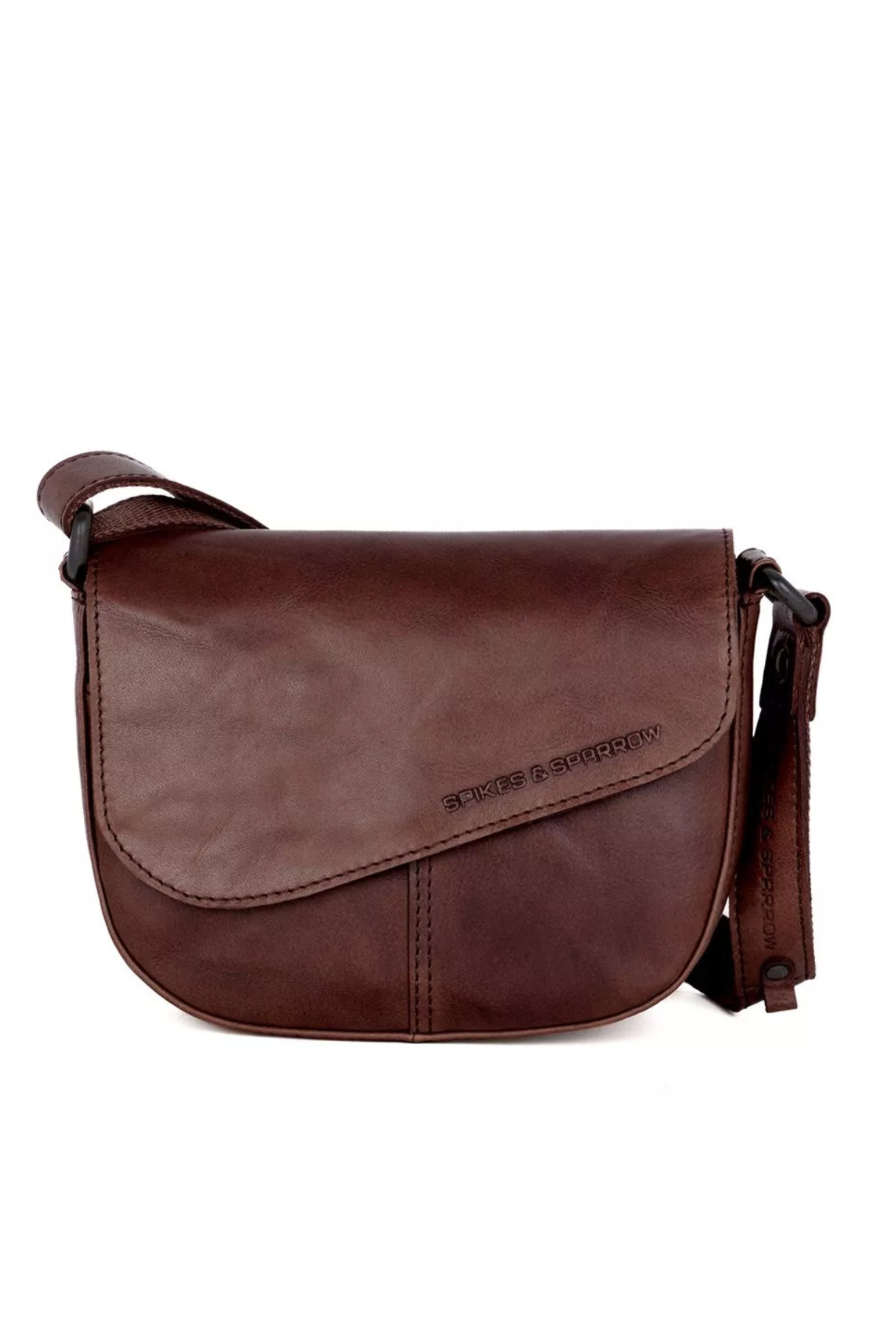 Sac bandoulière Genya Spikes & Sparrow en cuir Bronco coloris marron