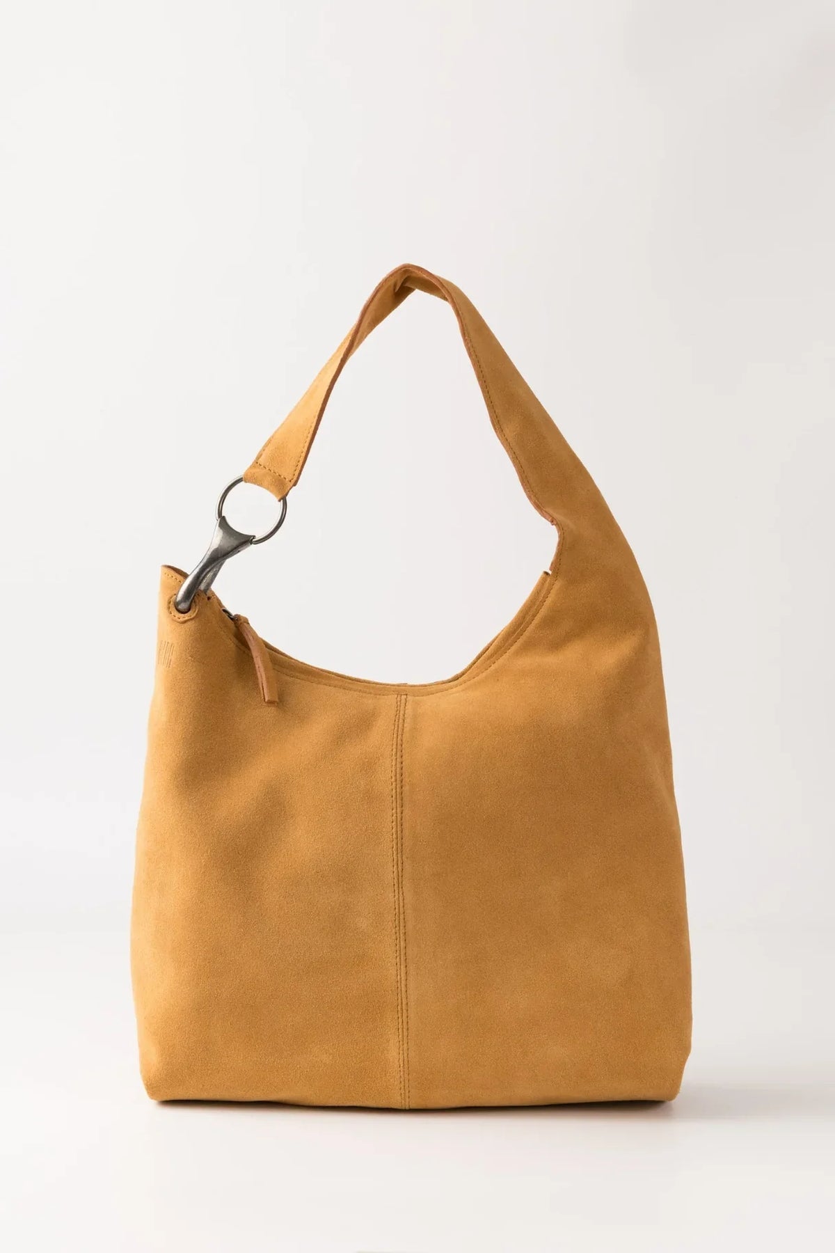 Sac Jackpot Biba en cuir daim moutarde