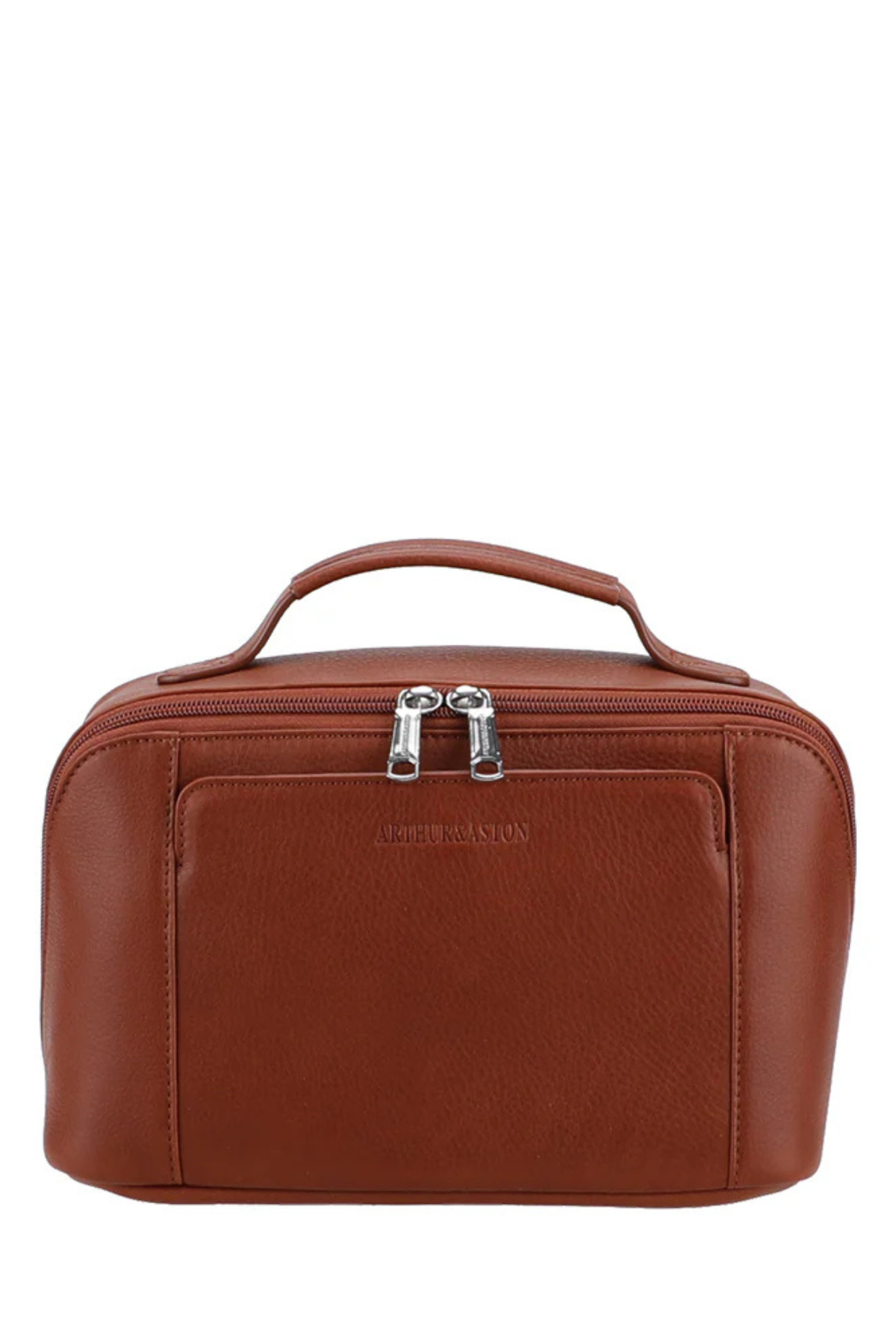 Vanity de voyage Ange en cuir pleine fleur camel