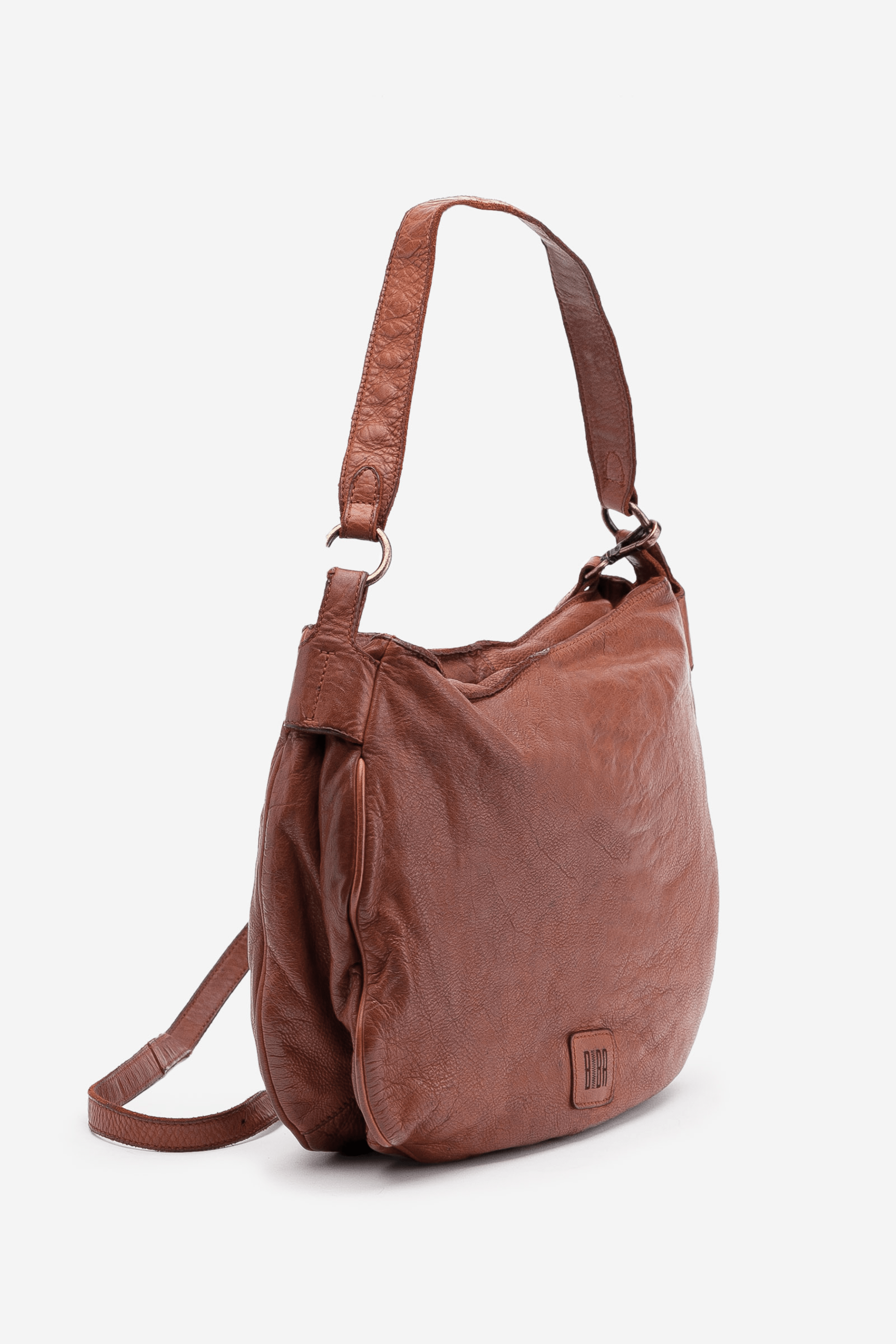 Biba Boston BT17 - Grand sac bandoulière zippé cuir vintage - Nappa Maroquinerie