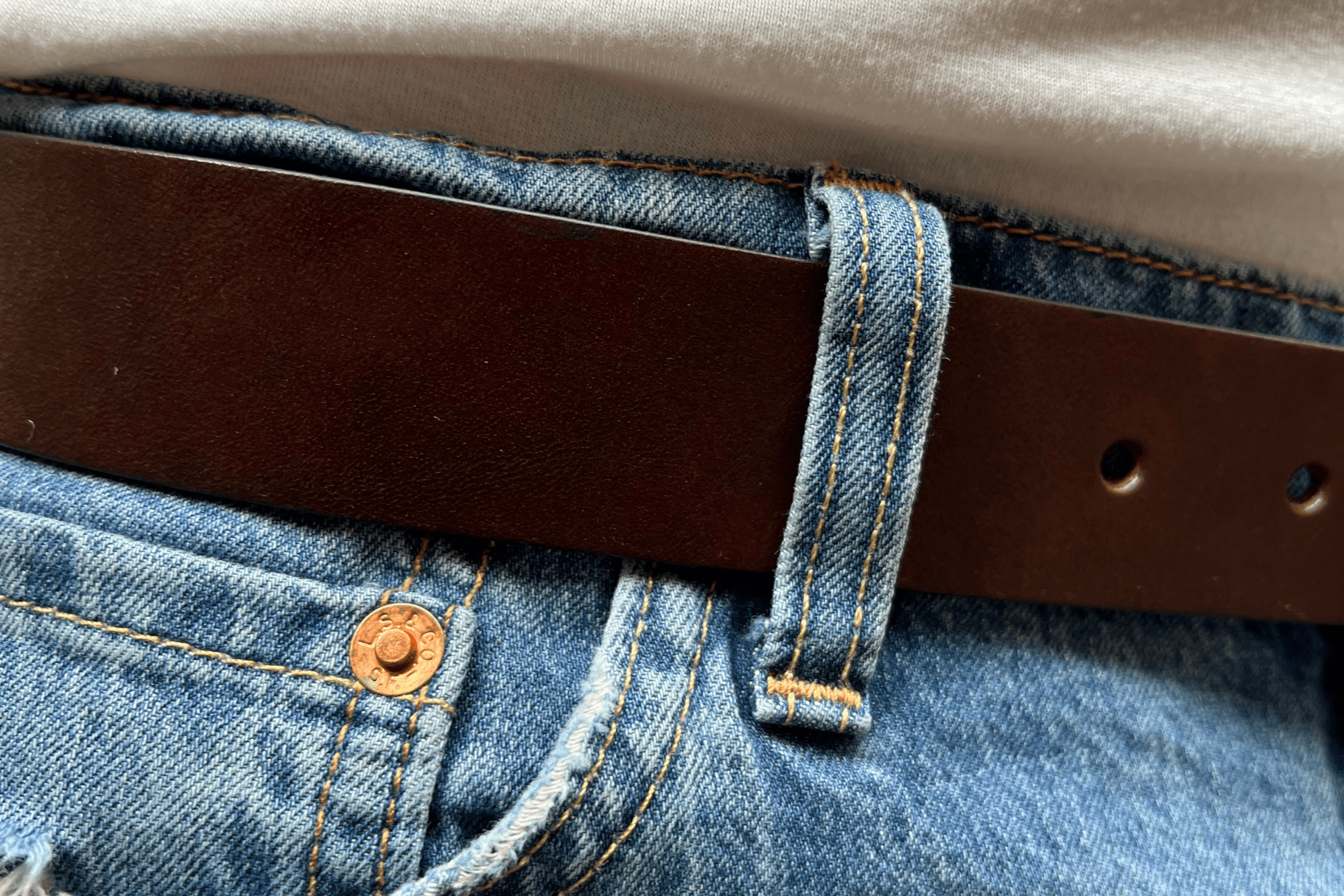 La Jean - Ceinture homme en cuir noir ou marron fabriquée en France - Nappa Maroquinerie